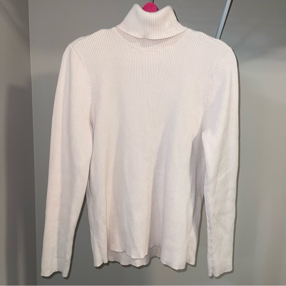 ✨Ralph Lauren✨cream knit turtleneck sweater long sleeve - Picture 3 of 8